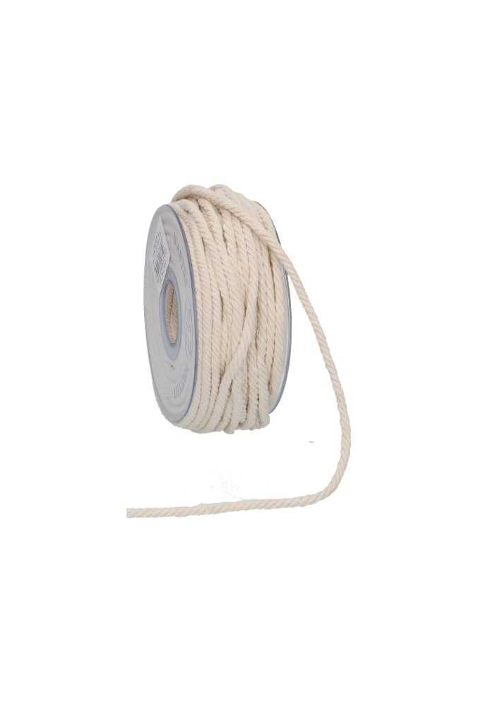 Geschenklint Katoen Koord Wit 5mm x 30 meter
