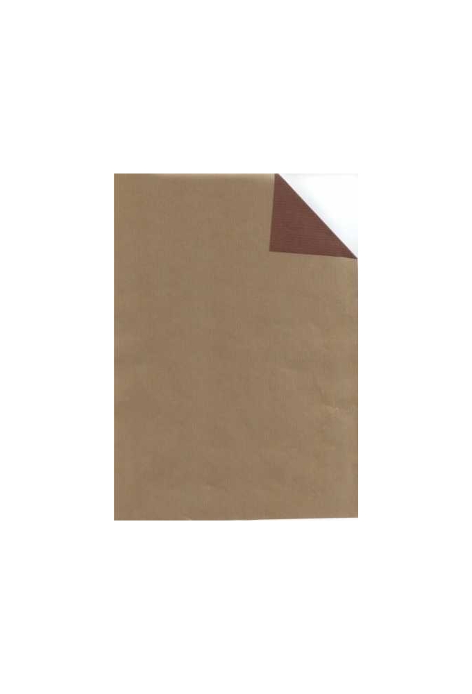 Luxe Kraft Dubbelzijdig Uni Goud & Bruin 70gr 100cm x 200meter