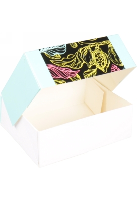 Gebaksdoos Happy Met Klep 12x9.5x4.5cm 250gram 50stuks OP IS OP