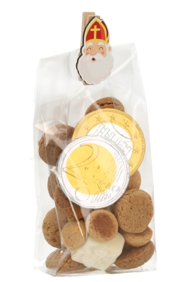 Houten Decoratie Sinterklaas Knijper 2x3.5cm 36stuks