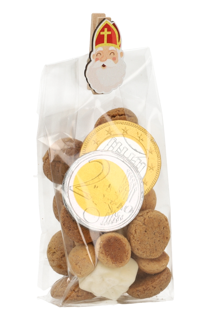 Houten Decoratie Sinterklaas Knijper 2x3.5cm 36stuks