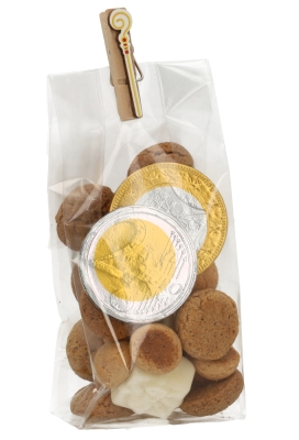 Houten Decoratie Sint Staf Knijper 2x3.5cm 36stuks