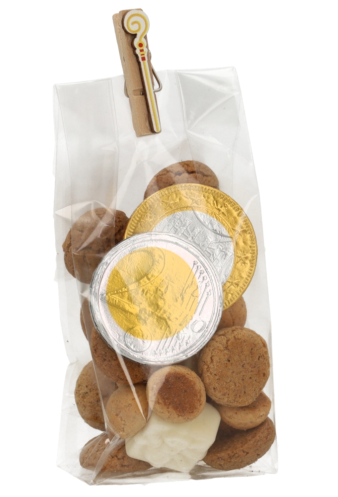 Houten Decoratie Sint Staf Knijper 2x3.5cm 36stuks
