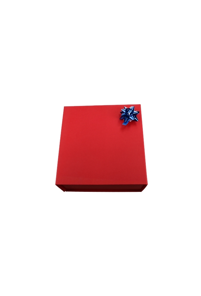 Mini Bows Strik Rond 50mm Metallic Blauw Met Plakker 100stuks