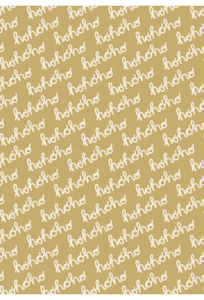Kerstpapier Kraft Dessin 146 40cm x 250meter