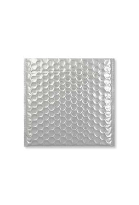 Luchtkussenenvelop Wenen Metallic Zilver 24x24cm 45stuks