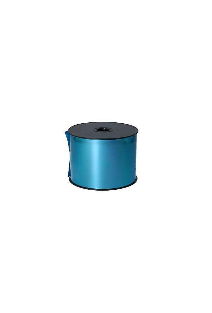 Krullint Metallic Reflex Aqua Blauw 100mm x 100meter OP IS OP