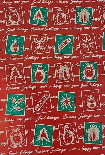 Kerstpapier Dessin 096 60cm x 200 meter