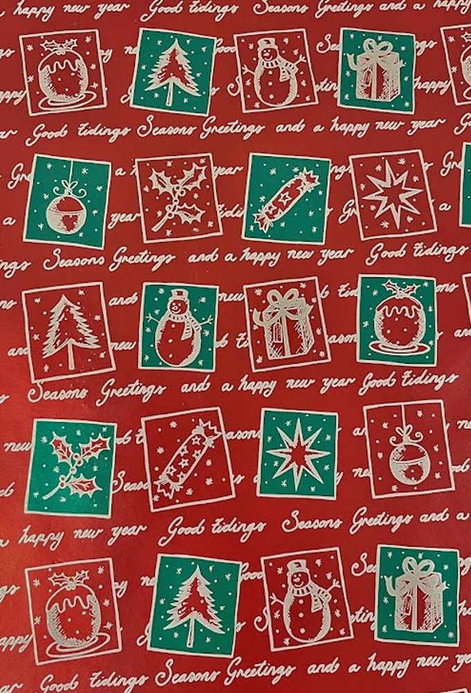 Kerstpapier Dessin 096 60cm x 200 meter