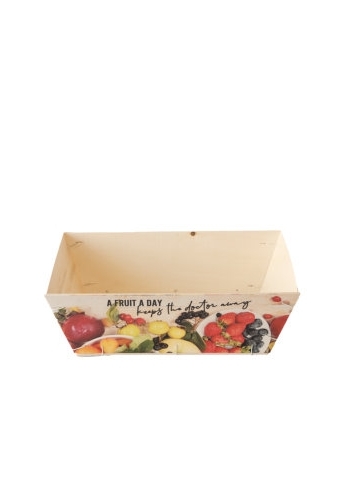 Houten Korf Bedrukt Fruit Versie 3 34x25x11cm 25stuks