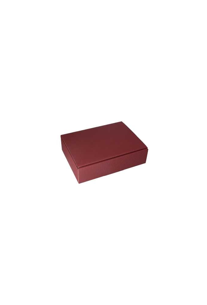 Wijndoos Modern Bordeaux 36x25x9cm 25st & 2x Glasinlay Zwart 50stuks