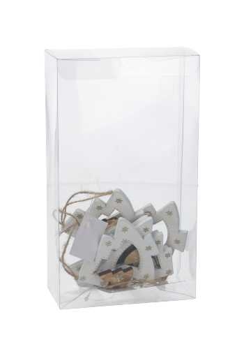 Transparant Kadodoosje Rechthoekig PET 9x4.5x16cm.10stuks