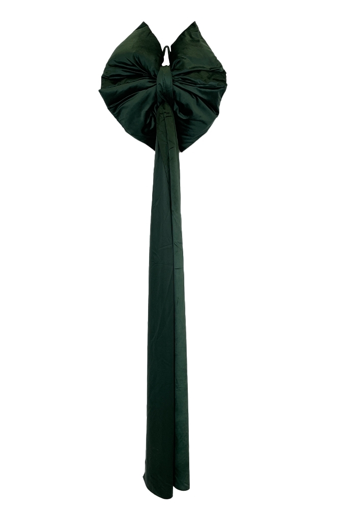 Strik Luvet & Lint Velvet Donker groen Met 4 lussen 48x180cm 1 stuks