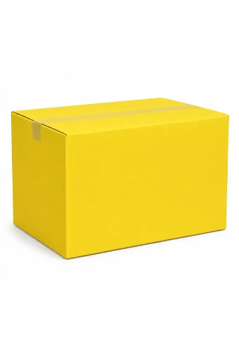 Geschenkdoos 39x29x17,5cm Geel - Vanaf 500 stuks