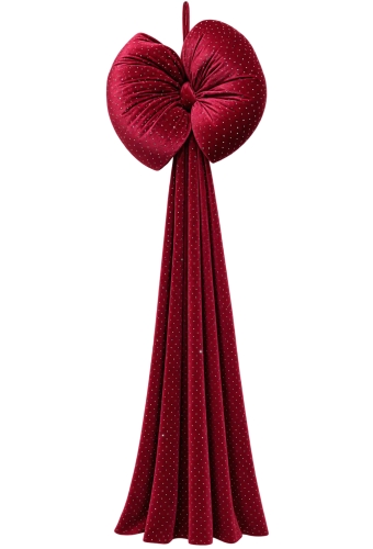 Strik Luvet Diamantjes & Lint Velvet Bordeaux Met 2 lussen 44x210cm 1 stuks