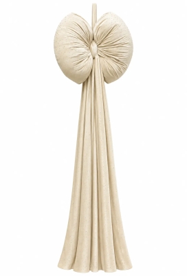 Strik Luvet Diamantjes & Lint Velvet Creme Met 2 lussen 44x210cm 1 stuks