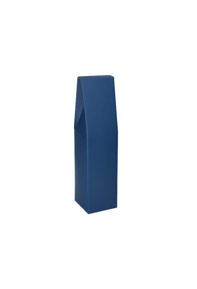 Luxe Wijndozen Vigo Blauw voor 1 fles 9x9x37cm 50stuks