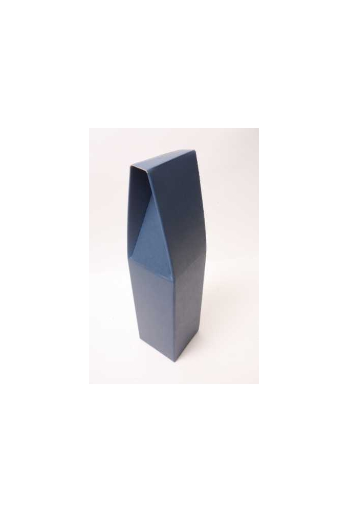 Luxe Wijndozen Vigo Blauw voor 1 fles 9x9x37cm 50stuks