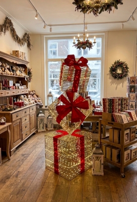 Decoratie Kerst 3 Gestapeld Kado's XL Groot Led 1 stuk