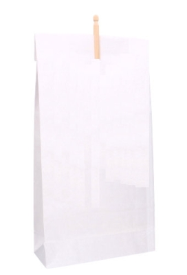 Kadozak XL Kraft Wit Blanco  & Knijper 50x13x80cm 50stuks