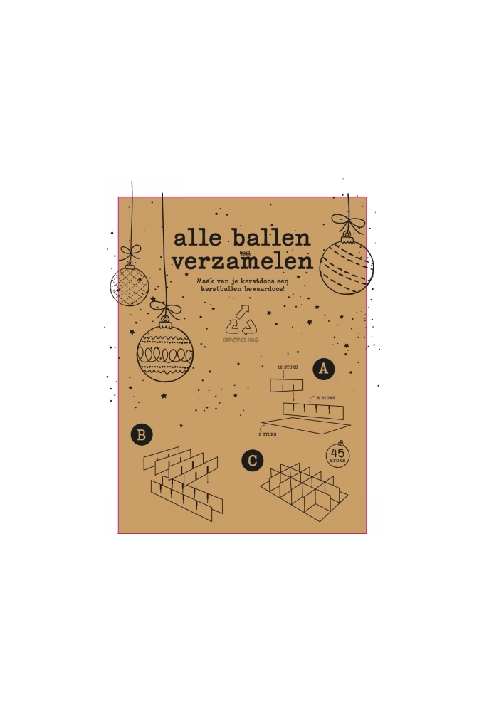 Kerstballen Interieur voor 45 kerstballen 15stuks