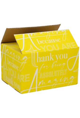 Geschenkdozen Amazing Geel 20x15x12cm 30stuks
