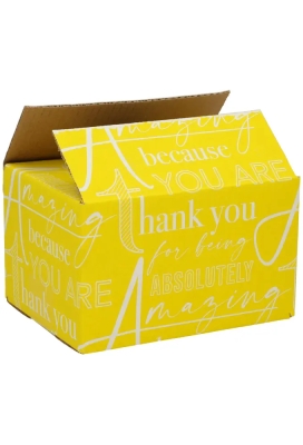 Geschenkdozen Amazing Geel 20x15x12cm 30stuks