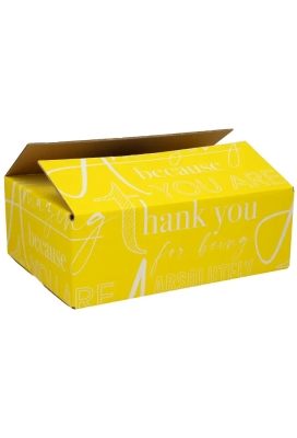 Geschenkdozen Amazing Geel 39x29x13cm 15stuks