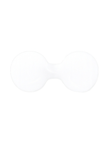 Tassensluiter Etiket Transparant 2x Rondje 27mm x 6.1cm 500stuks