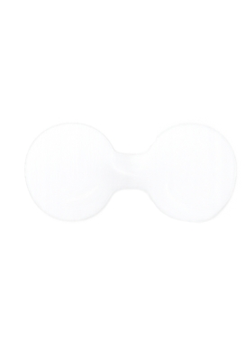 Tassensluiter Etiket Transparant 2x Rondje 27mm x 6.1cm 500stuks