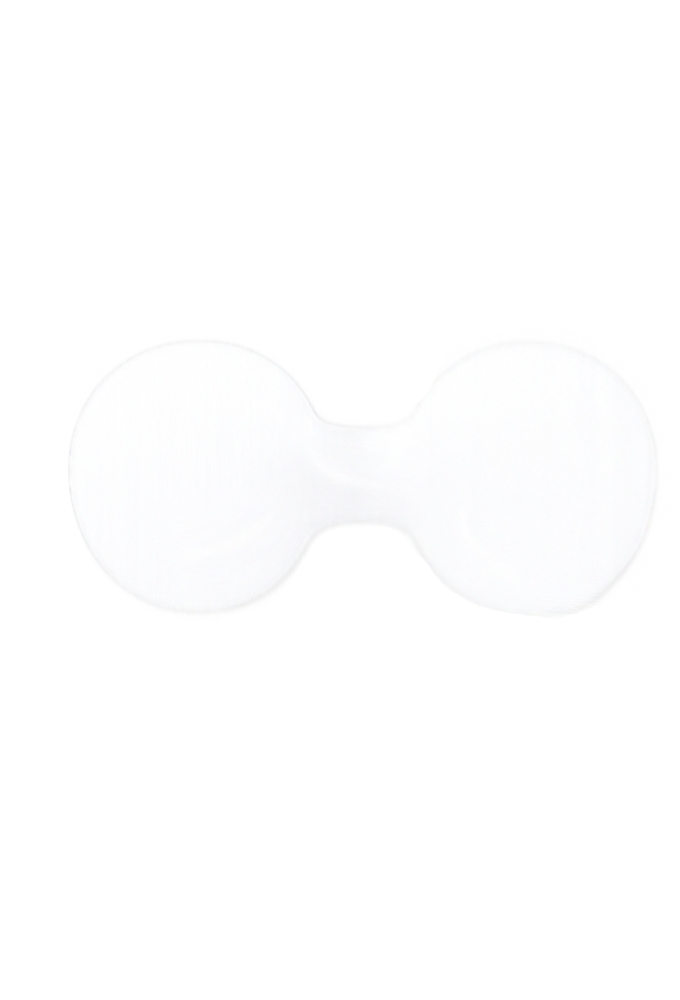 Tassensluiter Etiket Transparant 2x Rondje 27mm x 6.1cm 500stuks