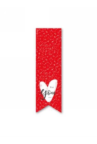 Langwerpig Sluitzegel Liefde For You 3.5 x 11.5cm 200stuks