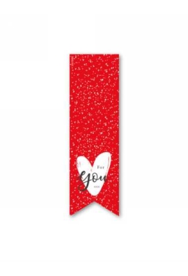 Langwerpig Sluitzegel Liefde For You 3.5 x 11.5cm 200stuks
