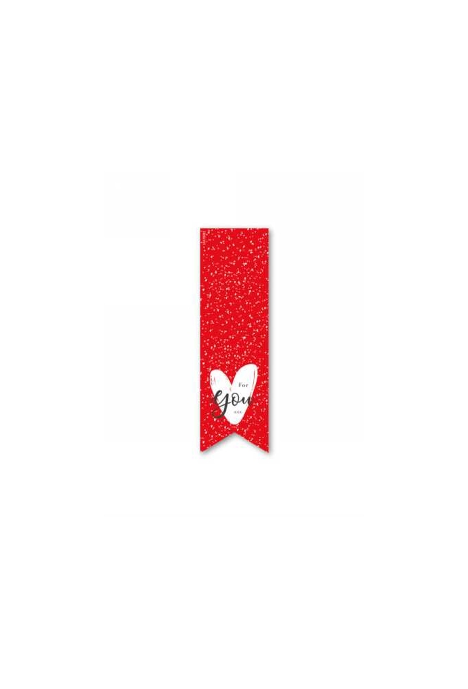 Langwerpig Sluitzegel Liefde For You 3.5 x 11.5cm 200stuks