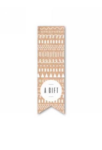Langwerpig Sluitzegel Everyday A Gift Kraft 3.5 x 11.5cm 200st