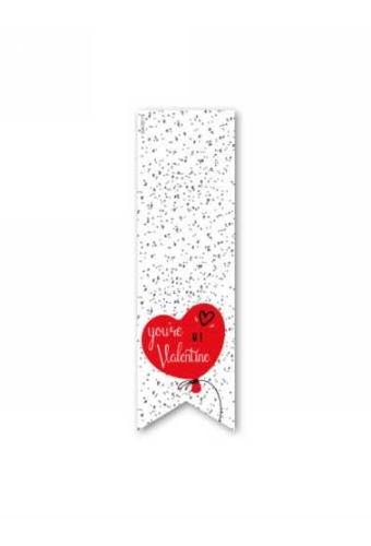 Langwerpig Sluitzegel Liefde You Are My Valentine 3.5 x 11.5cm 200st
