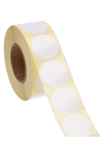 Etiketten Wit Sluiting Zegel Rond 3.5cm 1000stuks
