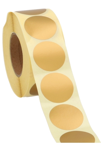 Etiketten Goud Metallic Mat Sluiting Zegel Rond 3.5cm 1000stuks