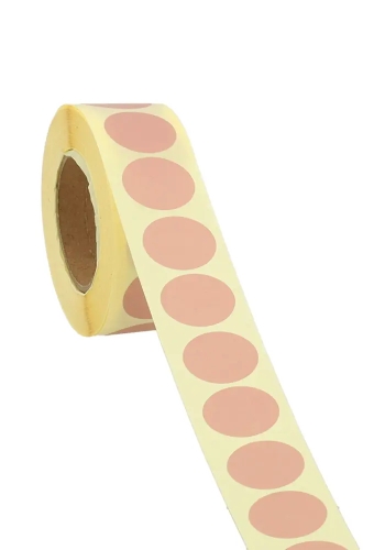 Etiketten Roze Sluiting Zegel Rond 2.5cm 1000stuks