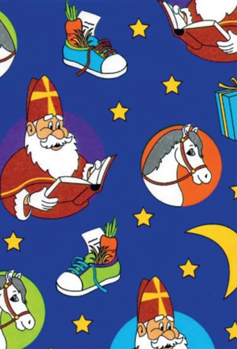 Sintpapier Sinterklaas Sint Voorlezen Blauw 30cm  x  150meter