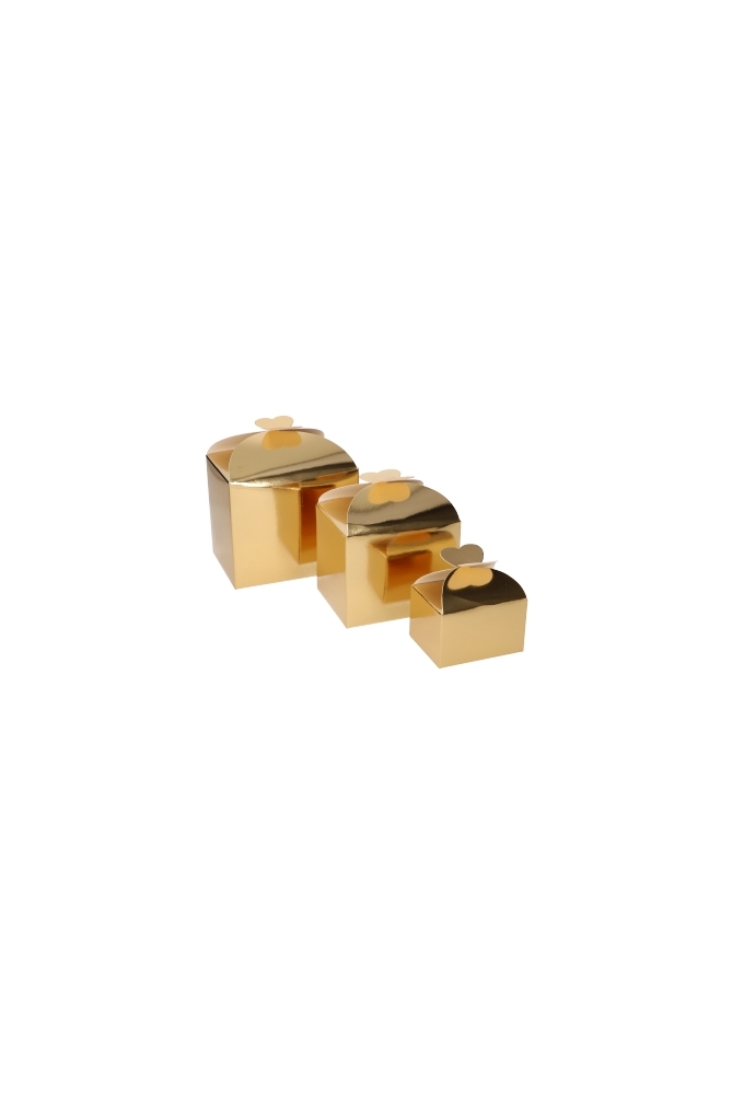 Bonbondoosjes Todi Goud Glans 500gram 11.5x9x7cm 25stuks