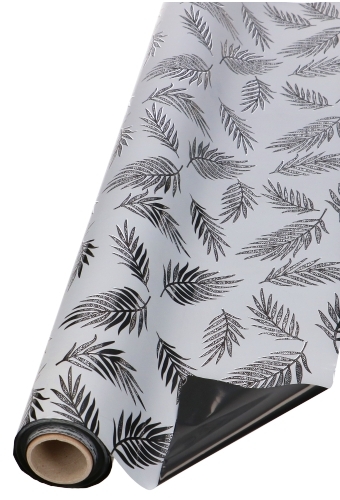 Kadofolie Dubbelzijdig Zwart Tropical 70cm x 50m