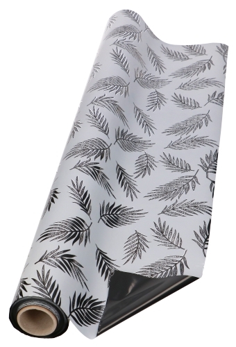 Kadofolie Dubbelzijdig Zwart Tropical 70cm x 50m