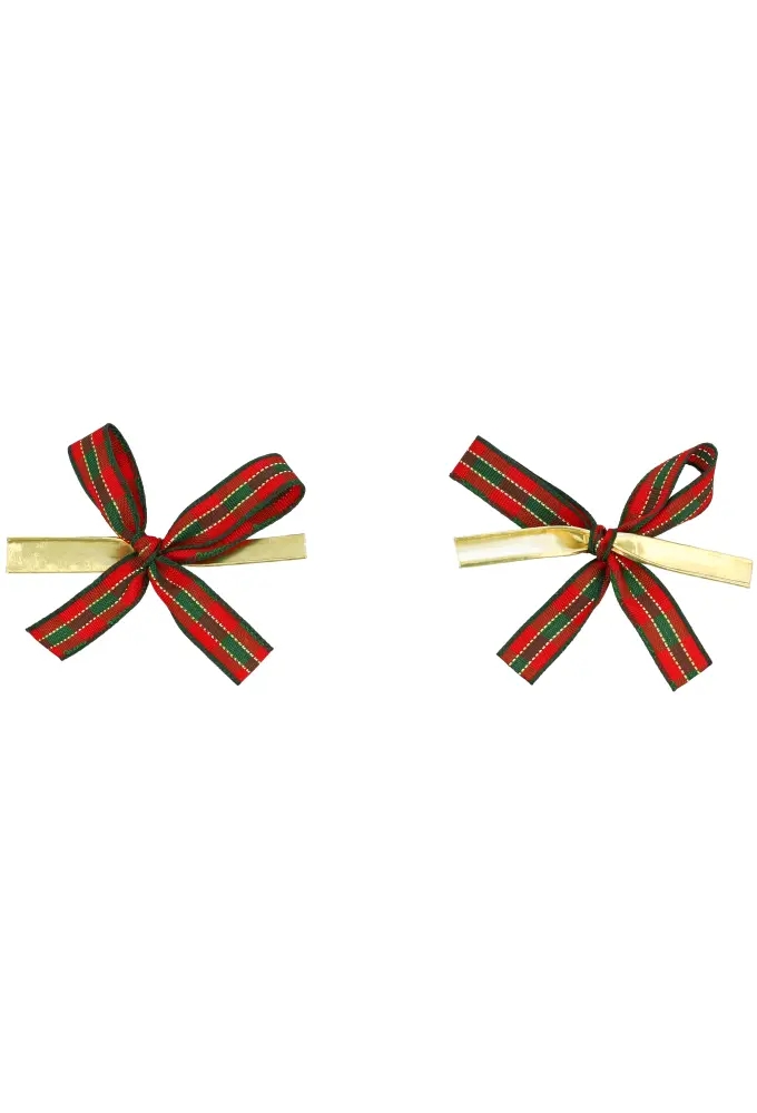 Strikje Scottish Met Clip 4x3.5cm 300stuks