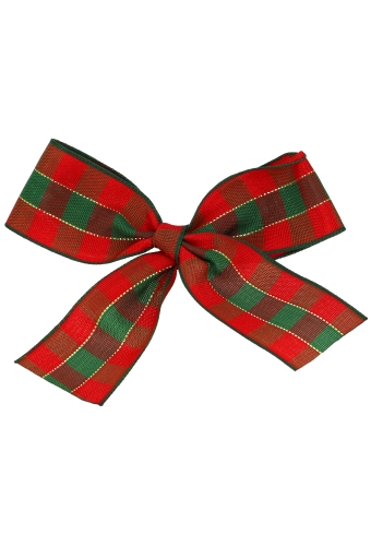 Strikje Scottish Met Plakker 8x8cm 150stuks