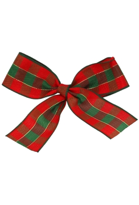 Strikje Scottish Met Plakker 8x8cm 150stuks