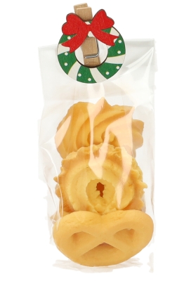 Houten Decoratie Kerst Krans Met Knijper 3x3.5cm 36stuks