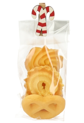 Houten Decoratie Kerst Candy Met Knijper 2.2x3.5cm 36stuks