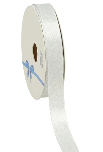 Luxe Satijn Dubbel Lint Zilver Metallic 15mm x 20meter