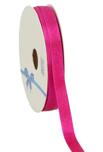 Luxe Satijn Dubbel Lint Fuchsia Metallic 10mm x 25meter